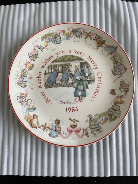 Wedgwood ピーターラビット クリスマス 記念プレート 1984年