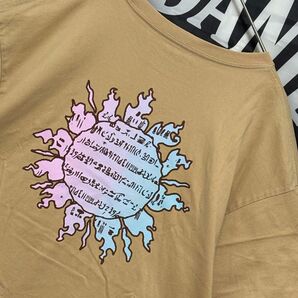 ★X-GIRL スケートボードライン/#1ベージュ TシャツL