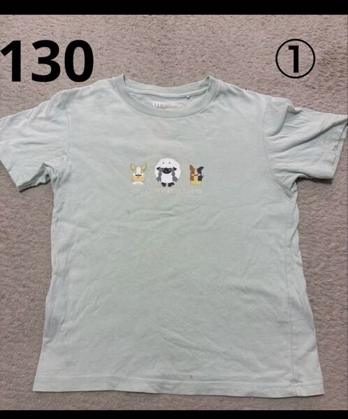①UNIQLO 半袖 Tシャツ ポケモン 130cm ユニクロ ミントグリーン