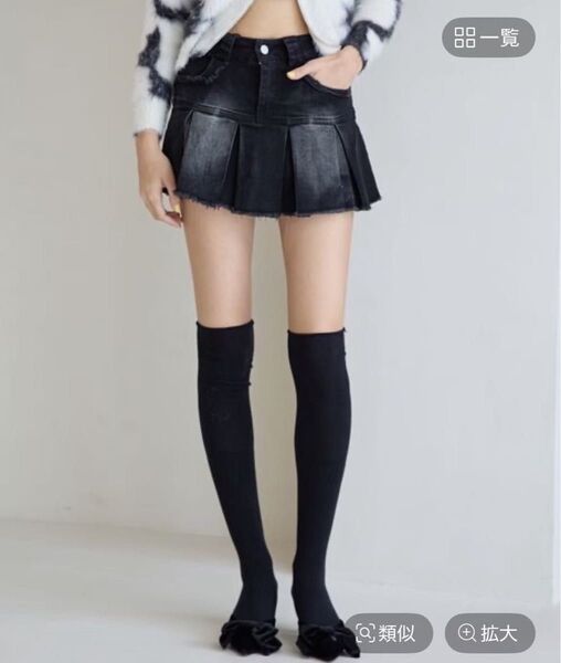 FOREVER 21 フォーエバー21 加工デニムミニスカート