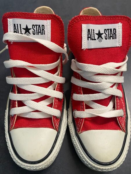 converse 靴 スニーカー コンバース 赤 22.5cm