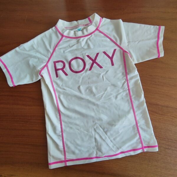 美品 140サイズ ROXY ロキシー ラッシュガード 半袖 水着 キッズ