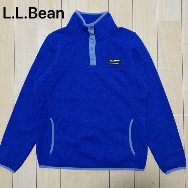 L.L.Bean エルエルビーン プルオーバー ニット フリース ブルー XS