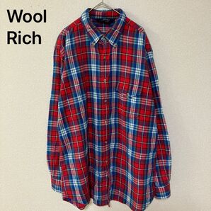 Wool Rich ウールリッチ 長袖シャツ チェック レッド ブルー