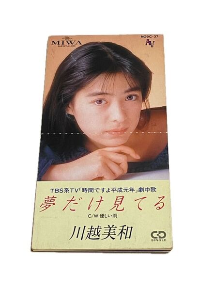 川越美和 夢だけ見てる 8cmCD 川越美和 玉置浩二 小椋佳 時間ですよ平成元年 劇中歌