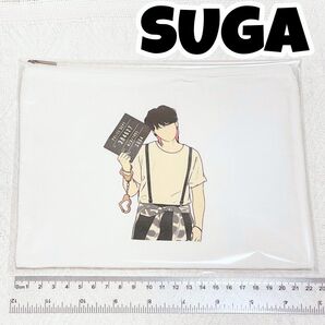 【新品未使用】 BTS SUGA ユンギ ポーチ ホワイト