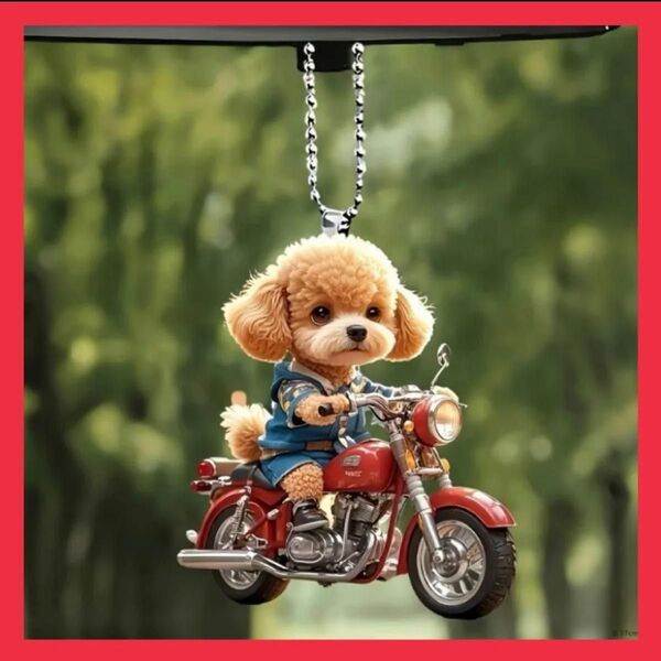 犬 アクリル キーホルダー キーリング カーアクセサリー バッグチャーム