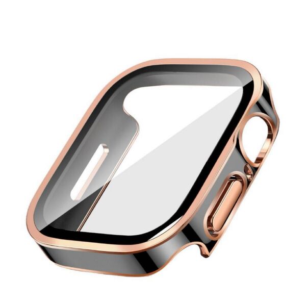 Apple Watch ケース ローズゴールド&ブラック 45mm
