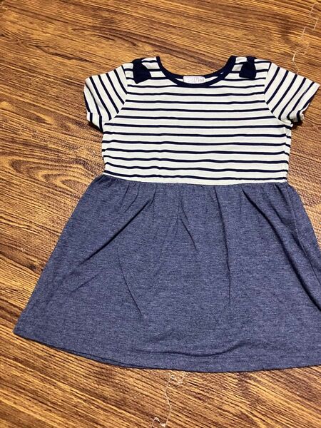 マザウェイズ 半袖ワンピース チュニック 子供服 キッズ ボーダー