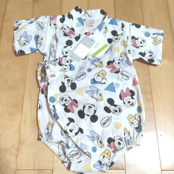 新品 ディズニー 甚平 ロンパース 80