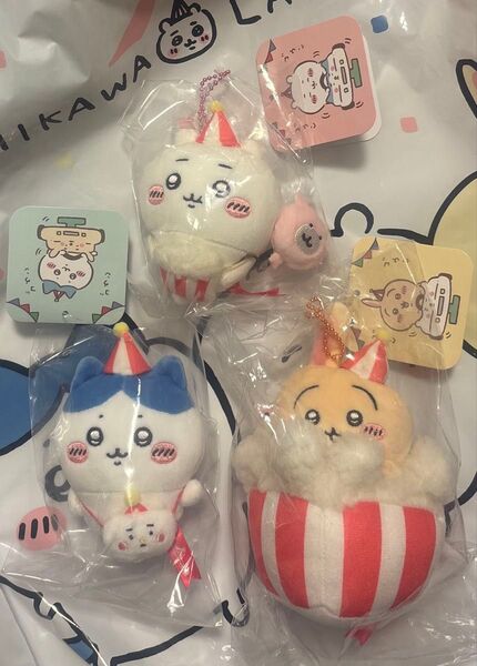 ちいかわらんど うきうきマスコット ちいかわ ハチワレ うさぎ 3種セット