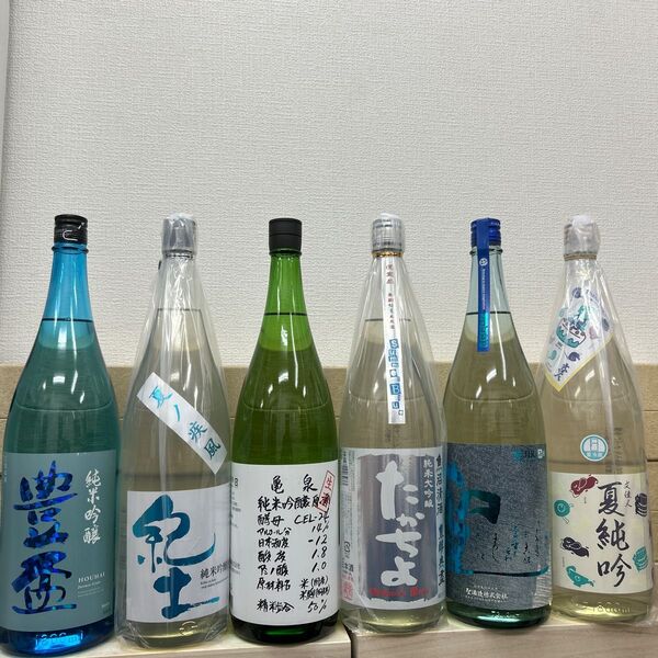 K5日本酒一升瓶6本セット 各蔵の最新詰め、飲み頃のお酒。