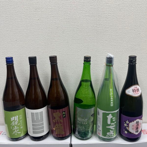 V27 日本酒一升瓶6本セット 各蔵の最新詰め、飲み頃のお酒。
