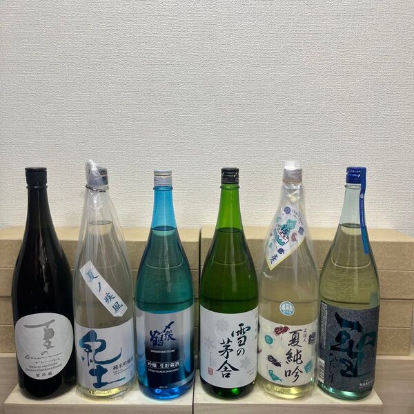N3日本酒一升瓶6本セット 各蔵の最新詰め、飲み頃のお酒。