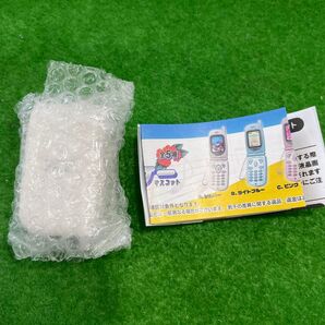 なつかしのガラケーマスコット ホワイト 白 ミニチュア 録音 再生 ガチャガチャ カプセルトイ ガラケー