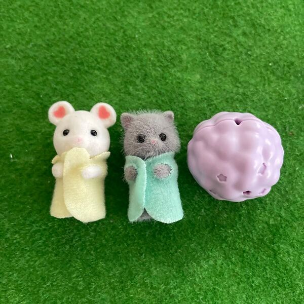 シルバニアファミリー 赤ちゃん シルバニア ねずみ ペルシャネコ シークレット アフロ