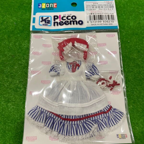 アゾン ピコニーモ 1/12 夢見る少女のアリスドレスセット ブルーストライプ