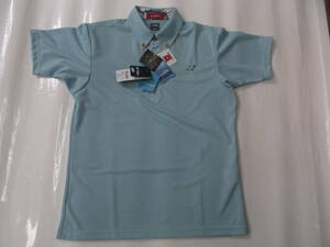  prompt decision Y6,000* new goods Yonex short sleeves button down M size sax 