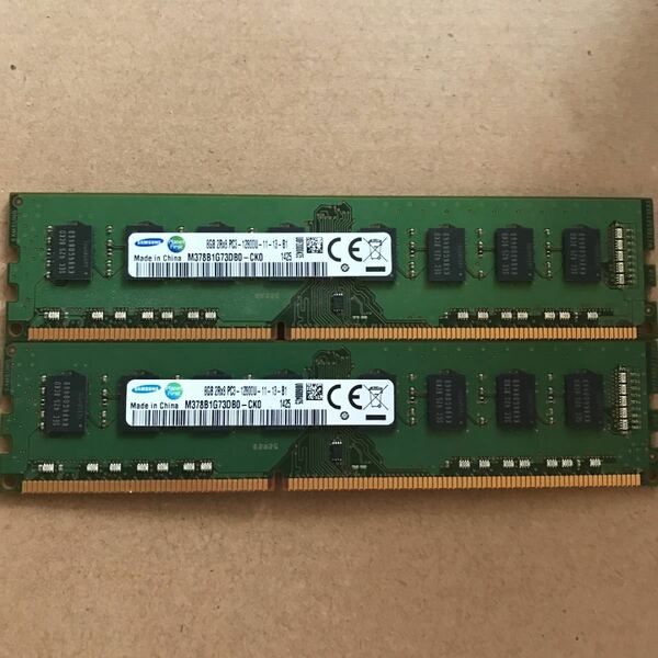 SAMSUNG DDR3 1600MHzデスクトップ用メモリ 8Gx2