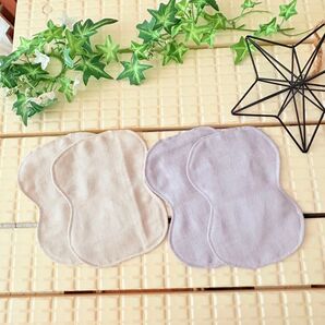 洗えるふわふわ4重ガーゼ脇汗とりパッド4枚セット☆脇汗対策♪