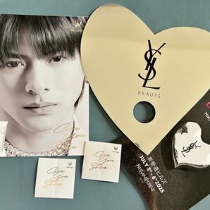 平野紫耀 YSL イブサンローラン Wonjungyo ウォンジョンヨ リーフレット ステッカー うちわ