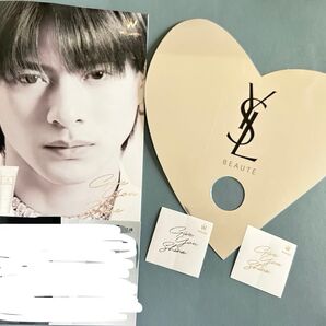 平野紫耀 YSL イブサンローラン Wonjungyo ウォンジョンヨ リーフレット ステッカー うちわ
