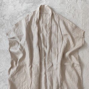 中川政七商店 麻の皺(しわ) 羽織ブラウス 生成