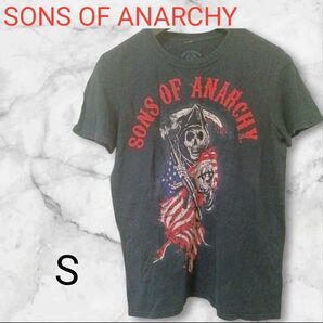 SONS OF ANARCHY【S】Tシャツ ネイビー ブラック 半袖Tシャツ 00s ヴィンテージ 90s 海外 古着