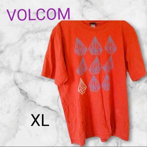 VOLCOM【XL】 Tシャツ レッド メンズ 海外 古着 古着卸 アメカジ 半袖Tシャツ 00s