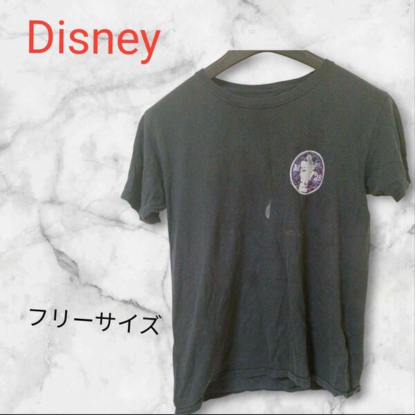 Disney 半袖 Tシャツ 【フリーサイズ】ブラック ディズニー ミッキー 古着卸 海外 古着 Tシャツ 黒