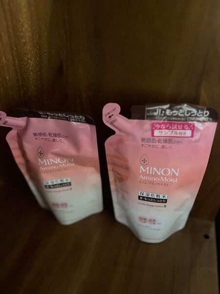 新品未使用 ミノン アミノモイスト 保湿化粧水 II もっとしっとり つめかえ 130ml 2個セット