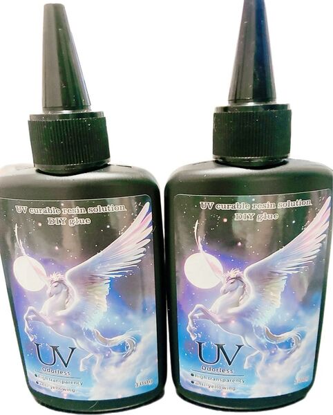 (高品質) 100g×2本 クリスタルクリアUVレジン液