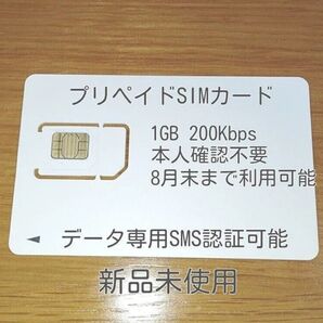 プリペイドsimカード データ専用 SMS認証可能