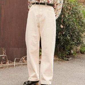 【kutir】ハイウエストストレートデニムパンツ
