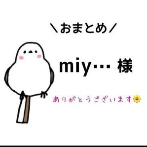 【miy様】いつもありがとうございます。