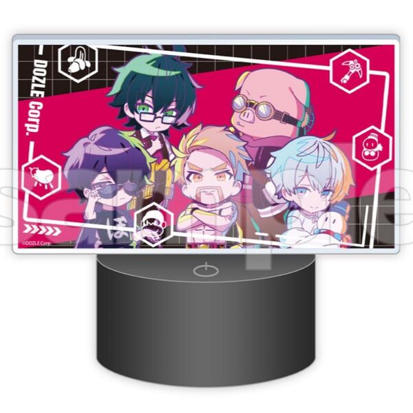 A賞 LEDアクリルライトパネル DMMスクラッチ ドズル社 おんりー ぼんじゅうる おらふくん おおはらMEN