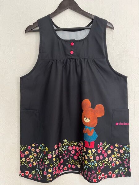 ★新品 訳あり くまのがっこう フラワー エプロン