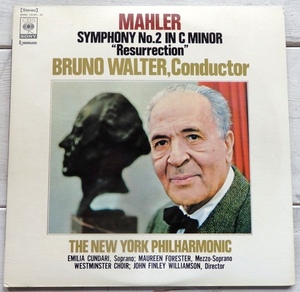 LP マーラー 交響曲第2番 復活 ワルター ニューヨーク・フィル SONC-10191/92 2枚組