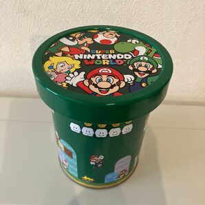 USJ ユニバ スーパーニンテンドーワールド マリオ 土管 お菓子 缶ケース お菓子の空き缶 小物入れ 缶 クッパ ルイージ