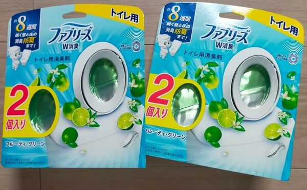ファブリーズ 消臭芳香剤 W消臭 トイレ用 フルーティー・グリーン 6.3mlx4個