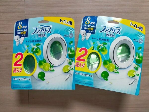 ファブリーズ 消臭芳香剤 W消臭 トイレ用 フルーティー・グリーン 6.3mlx4個