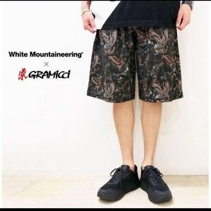 新品 WMxGRAMICCI プリント ベルテッド ハーフパンツ グラミチ コラボ グラミチ ホワイトマウンテニアリング