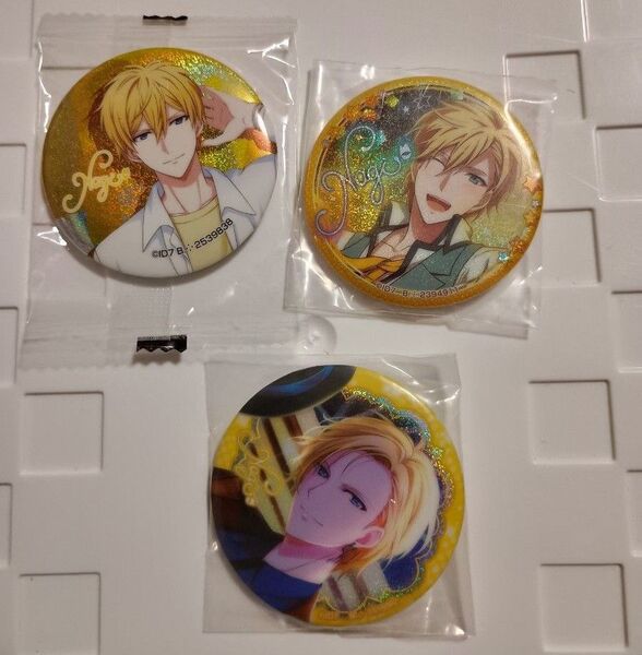 アイドリッシュセブン 缶バッジ アイナナ セット カプセル バッジ 六弥ナギ ガチャ 3個
