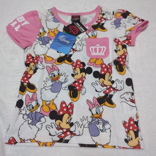 【新品】ベビードール ディズニー 半袖 Tシャツ 110 女の子 ミニー デイジー こども服 キッズ