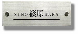  limitation new plan stainless steel design nameplate 90190SK (90mmx190mm)w
