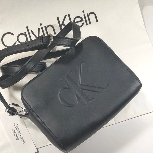 タグ付正規店購入品 Calvin Klein カルバンクライン ショルダーバッグ カメラバッグ ブラック 黒 #94