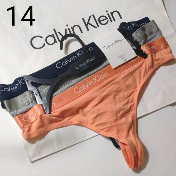 タグ付き Calvin Klein カルバンクライン Tバックショーツ ショーツ Tバック Mサイズ 3枚組 ⑭#106