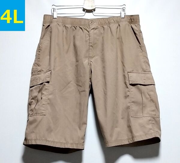 良品 ★大きいサイズ/メンズ4Lサイズ★ 春夏 ショーツ ハーフパンツ ショートパンツ カーゴショーツ 短パン ボトムス カーキ