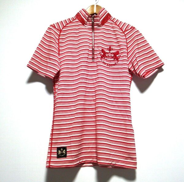 ほぼ新品 23区スポーツ 23区ゴルフ 春夏 ストレッチ 半袖モックネックシャツ 半袖ハイネックシャツ 半袖ポロシャツ メンズL