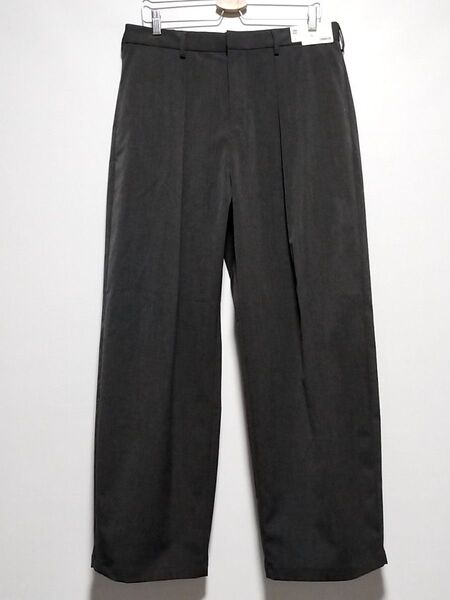 新品 GU ジーユー 2024年モデル ストレッチ バレルレッグスラックス ワンタックスラックス チノパンツ ボトムス メンズXL